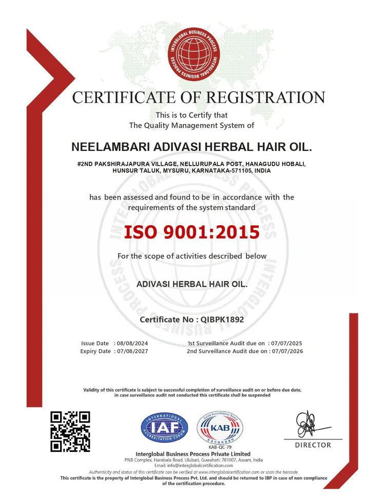 Adivasi Neelabari Herbal Hair Oil